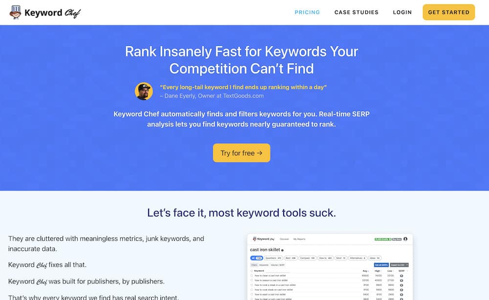 keywordchef homepage