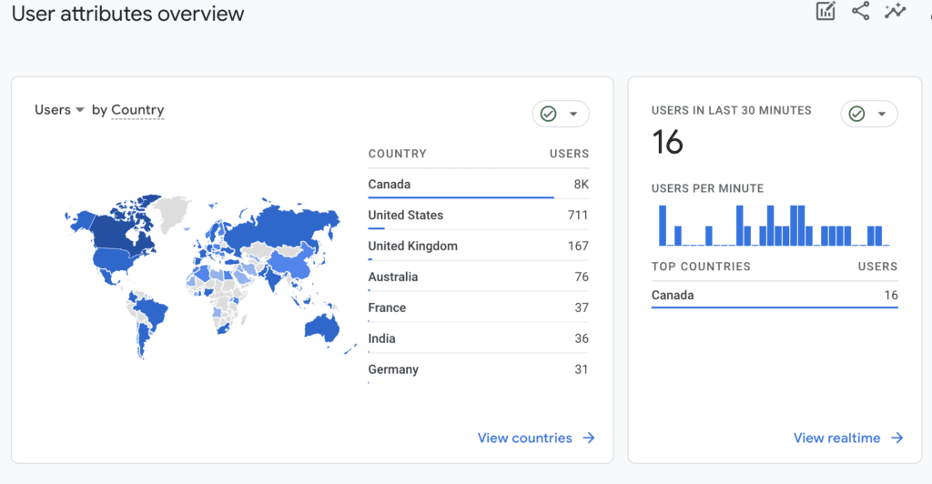 users by country g4