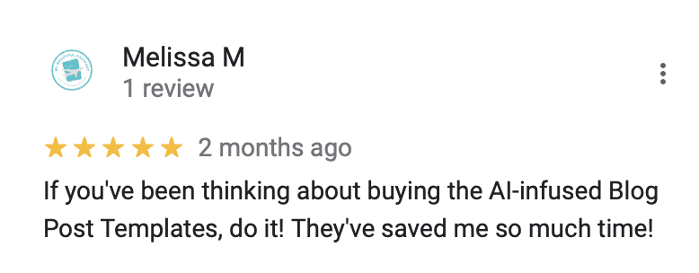 "5 stars
I've found the Dominate Your DA ebook super helpful for making sure I'm doing what I need to do to get my blog posts on page 1 of Google."