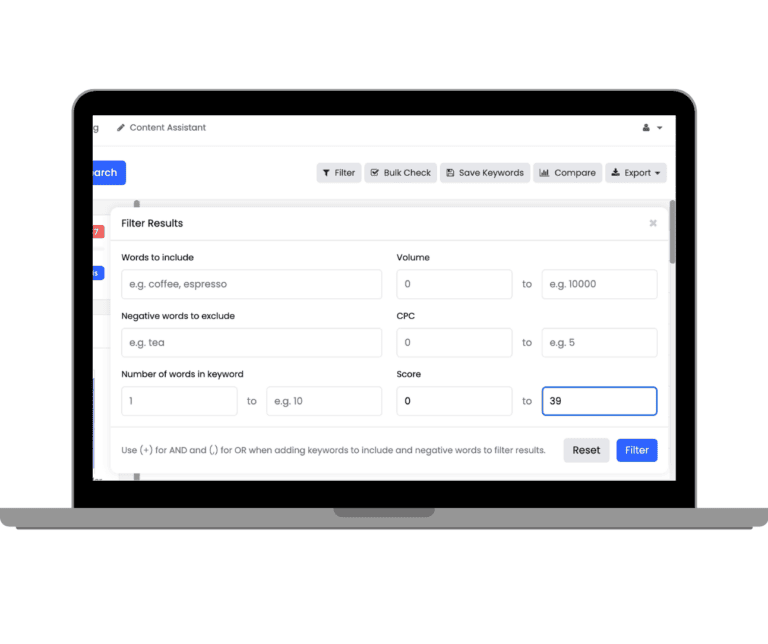 How to find low competition keywords with keysearch